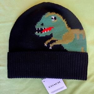 COACH REXY KNIT BEANIE:NWT REXY  CO105